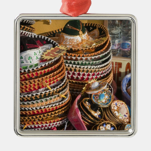 Mexiko, Cozumel. Souvenirerna på Isla de Cozumel Julgransprydnad Metall (Framsidan)