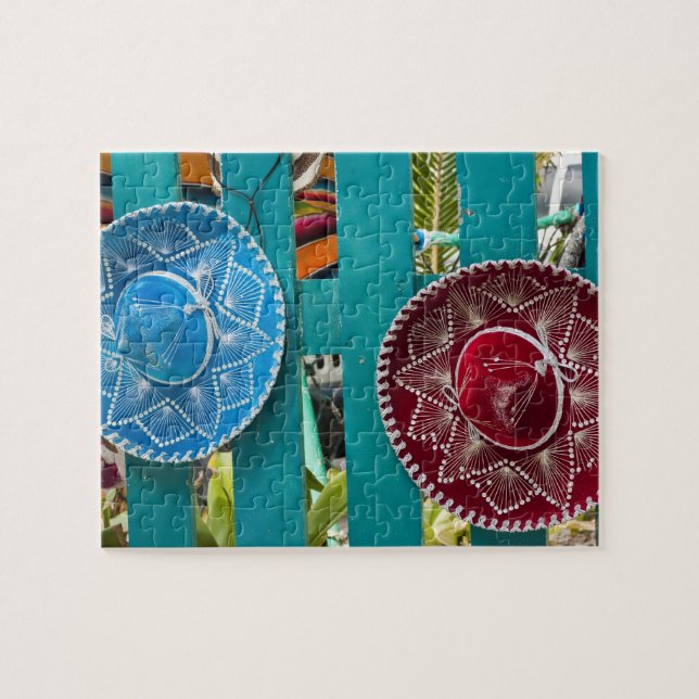 Mexiko, Cozumel. Souvenirerna på Isla de Cozumel Pussel (Horisontell)