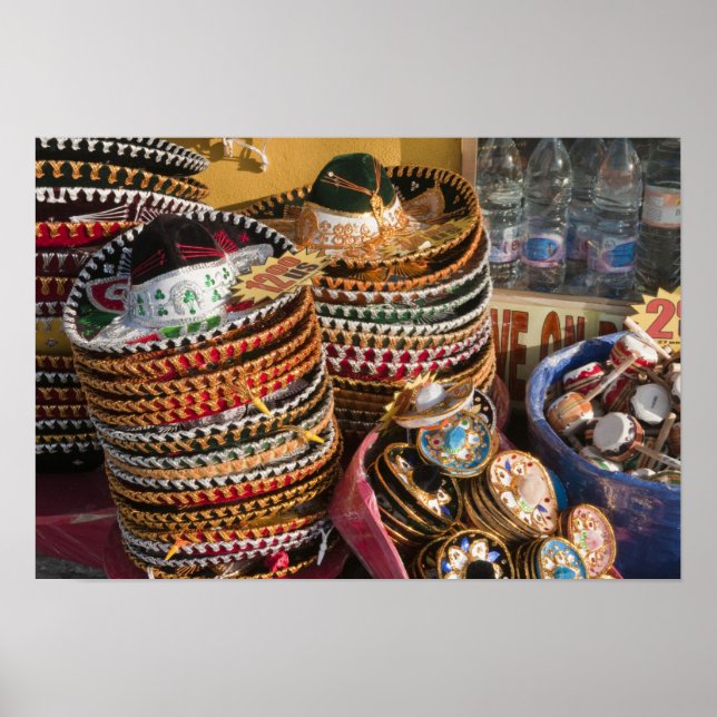 Mexiko, Cozumel. Souvenirs på Isla de Cozumel Poster (Framsidan)