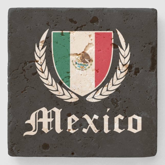 Mexiko Crest Underlägg Sten (Framsidan)