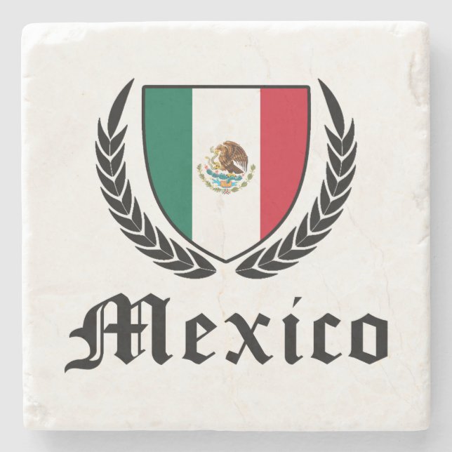 Mexiko Crest Underlägg Sten (Framsidan)