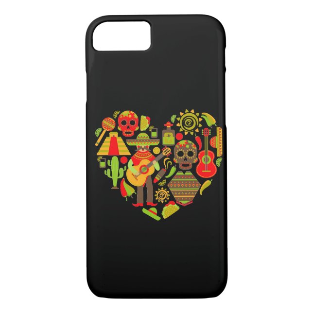 Mexiko day of the dead Mexiko Case-Mate iPhone Skal (Baksida)