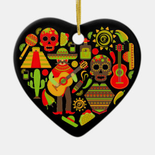 Mexiko day of the dead Mexiko Julgransprydnad Keramik
