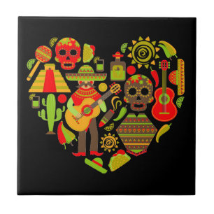 Mexiko day of the dead Mexiko Kakelplatta