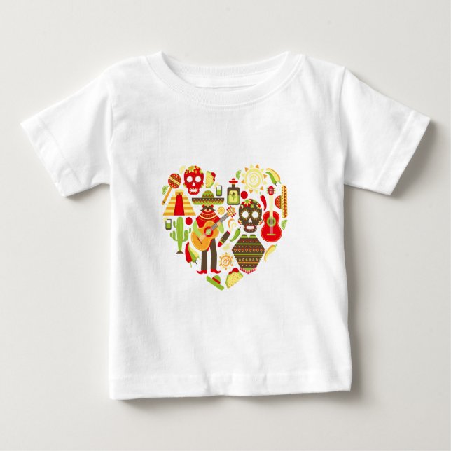 Mexiko day of the dead Mexiko Tee (Framsida)