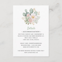 Mexiko Destination | Blommande Kaktus | Detaljer Tilläggskort