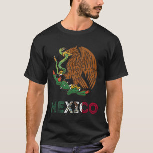 Mexiko Eagle Emblem Mexikanska Flagga Pride Cin T Shirt