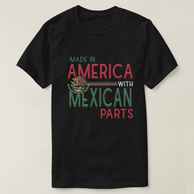 Mexiko Eagle Mexiicano Pride Camisa, Proud Mexican T Shirt (Design framsida)