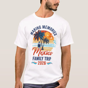 Mexiko Familjesemester 2026 Minnestrip S T Shirt