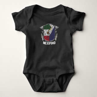 Mexiko Filippinerna, Mexiko, Flagga, halv mexikans T Shirt