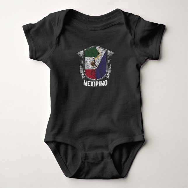 Mexiko Filippinerna, Mexiko, Flagga, halv mexikans T Shirt (Framsida)