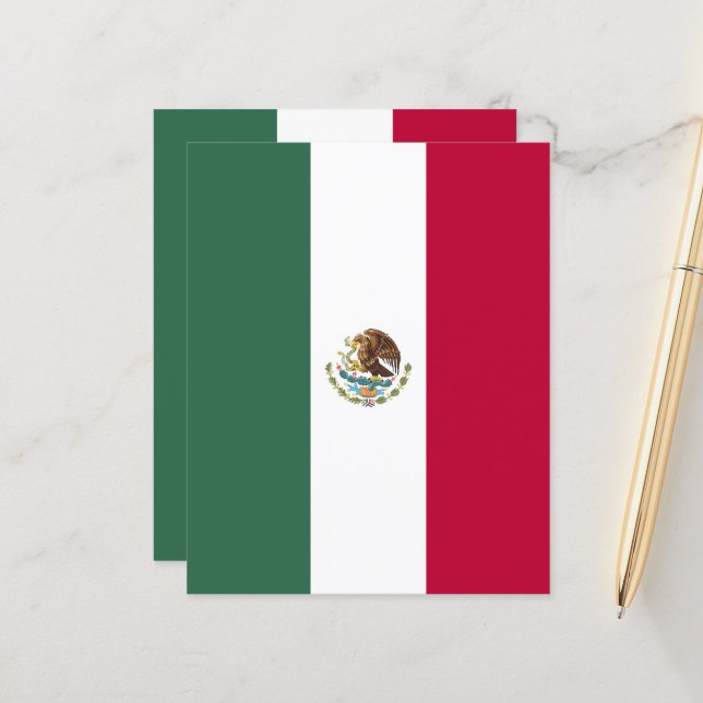 Mexiko flagga (Fram/Back In Situ)