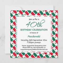 MEXIKO FLAGGA Anpassningsbar Födelsedagsfirande Inbjudningar