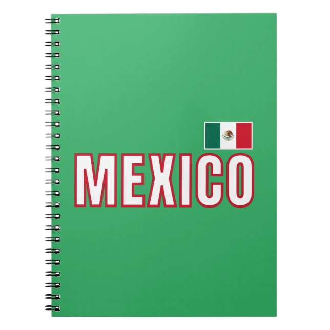 Mexiko Flagga Anteckningsbok (Framsidan)