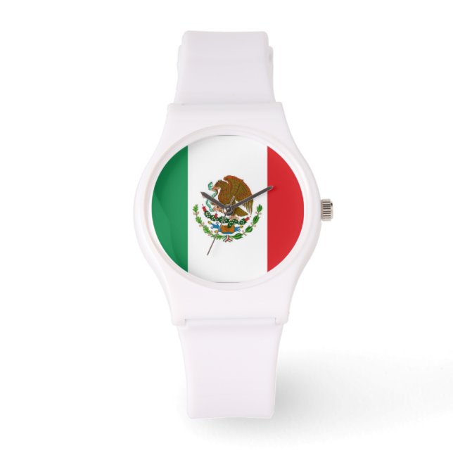 Mexiko Flagga Armbandsur (Framsida)