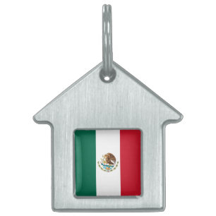 Mexiko Flagga, Bandera de Mexikanska republiken ID-bricka Husdjur