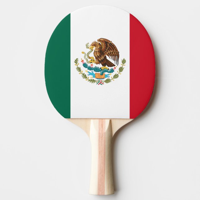 Mexiko Flagga, Bandera de Mexikanska republiken Pingisracket (Framsidan)