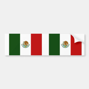 Mexiko flagga bildekal