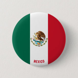 Mexiko Flagga Charming Patriotic Knapp