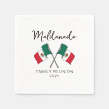 Mexiko Flagga Familjeåterträff 