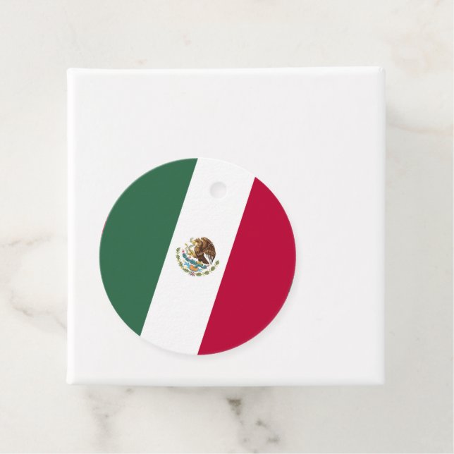 Mexiko flagga gåvor etiketter (På plats)