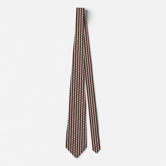 Mexiko Flagga Hearts Tie Slips (Framsida)