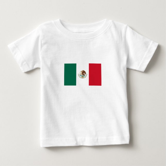 Mexiko Flagga Infants T-shirt (Framsida)