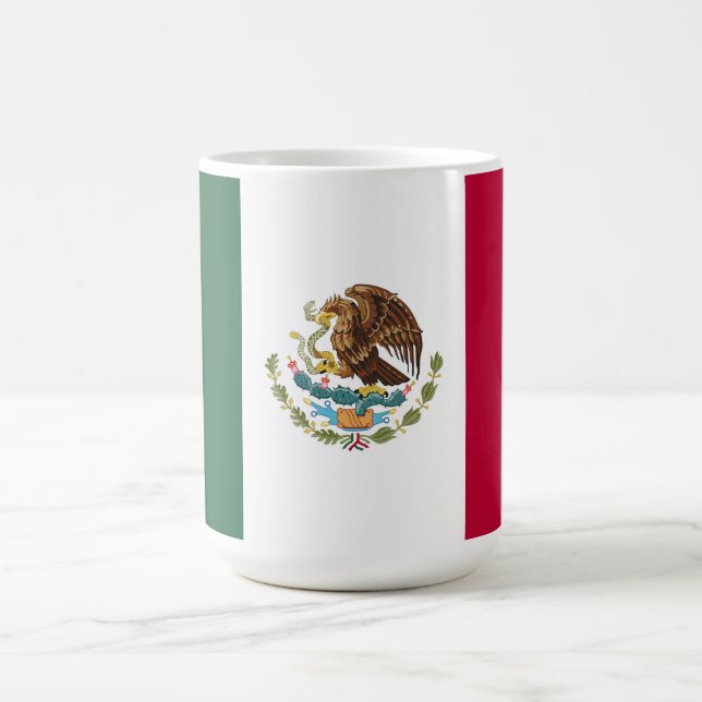 Mexiko flagga kaffemugg (Center)