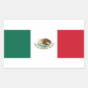 Mexiko Flagga Klistermärke