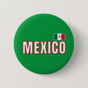 Mexiko Flagga Knapp