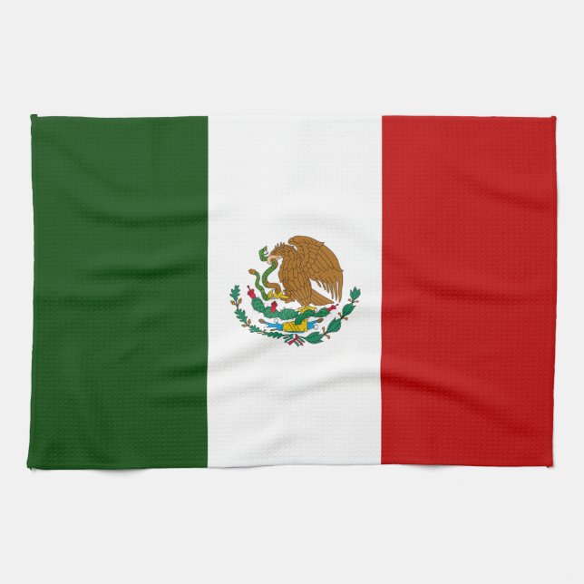 Mexiko Flagga Kökshandduk (Horisontell)