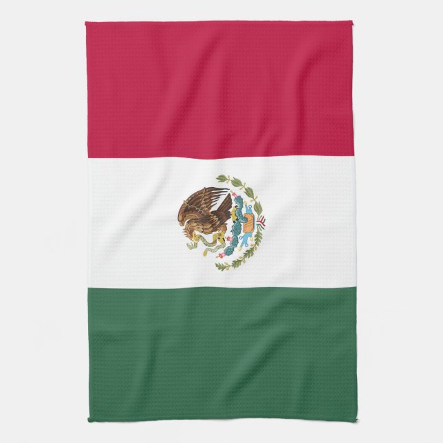 Mexiko flagga kökshandduk (Vertikal)