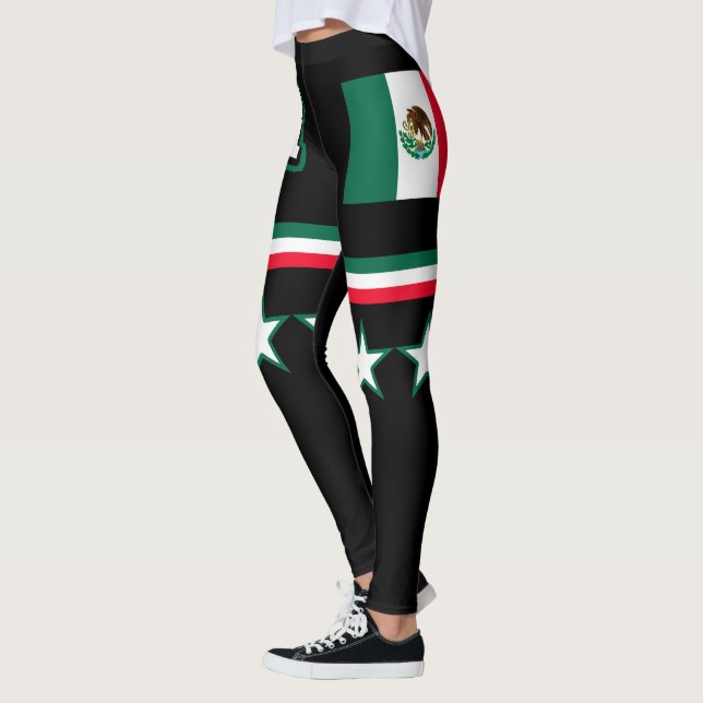 Mexiko Flagga Leggings (Vänster)