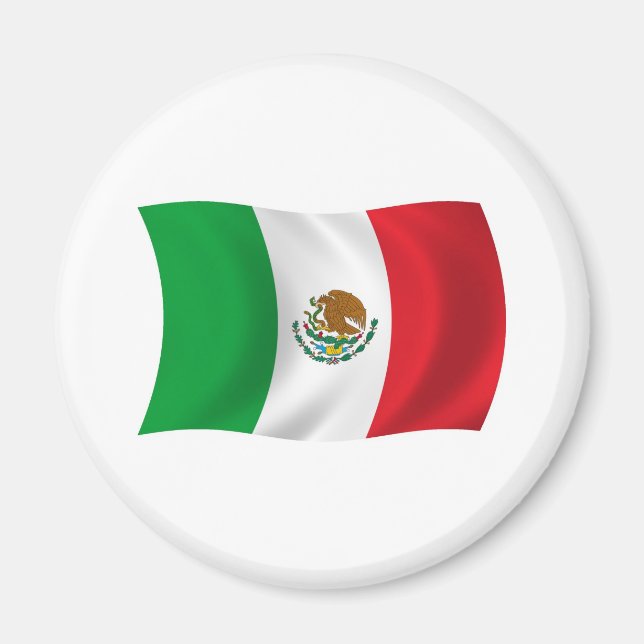 Mexiko Flagga Magnet (Framsidan)