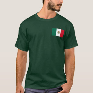 Mexiko Flagga Manar Grönt Shirt T-shirt