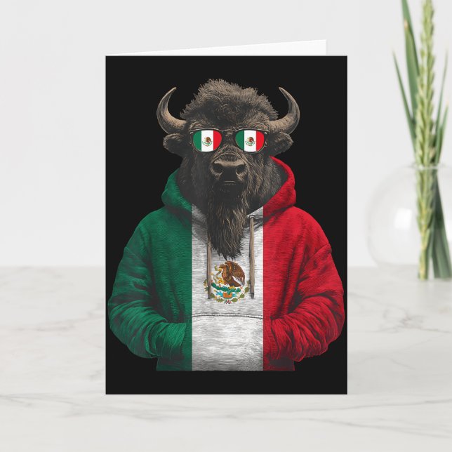 Mexiko Flagga Mexikansk Stolthet Mexikanska Rötter Kort (Framsida)