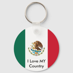 Mexiko Flagga MUSEUM Zazzle I Kärlek MY Land Nyckelring