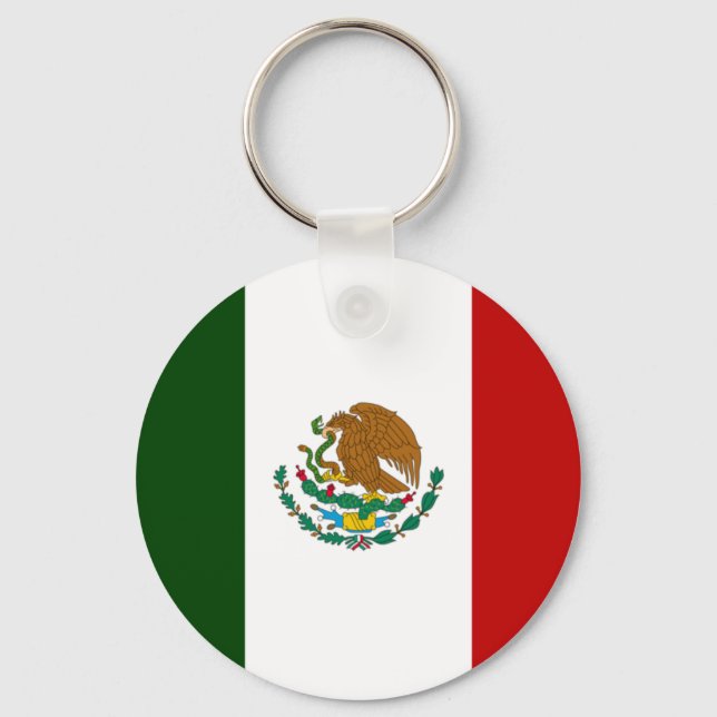 Mexiko flagga nyckelring (Framsida)