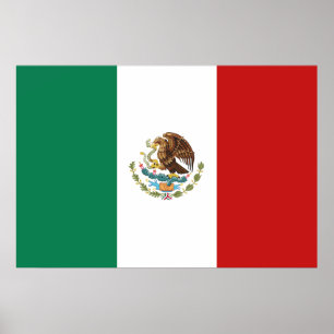 Mexiko Flagga Poster