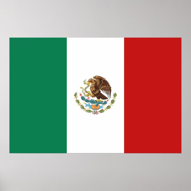 Mexiko Flagga Poster (Framsidan)