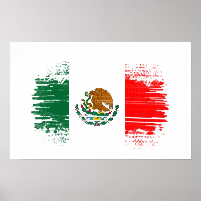 Mexiko flagga poster (Framsidan)
