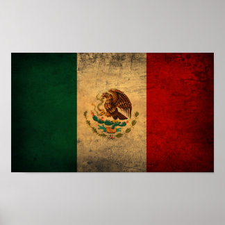 Mexiko Flagga Poster