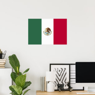 Mexiko flagga poster