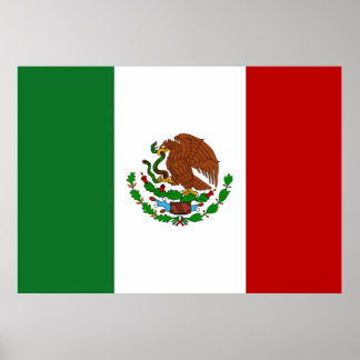 Mexiko Flagga Poster