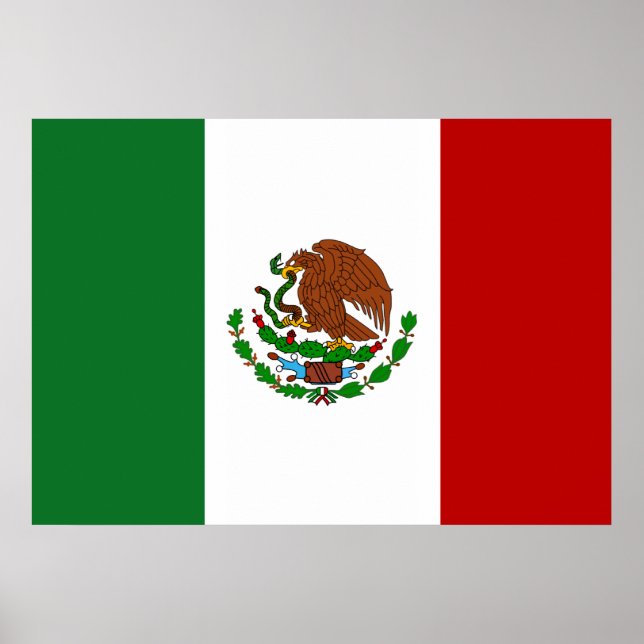 Mexiko Flagga Poster (Framsidan)