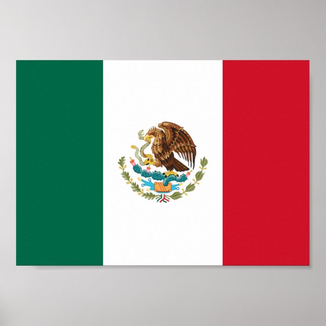 Mexiko Flagga Poster (Framsidan)