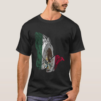Mexiko Flagga Praying Händer T Shirt