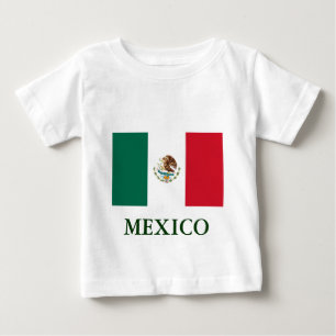 Mexiko Flagga Spädbarn T-shirt