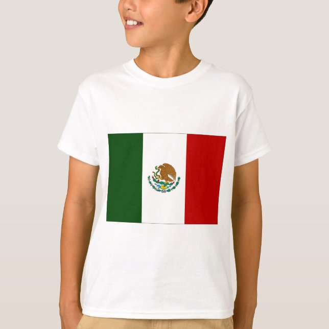 Mexiko flagga t-shirt (Framsida)
