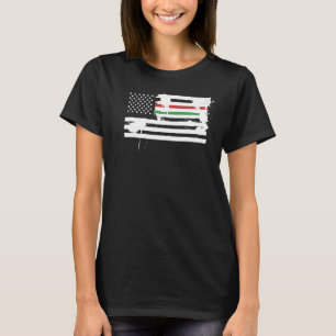 Mexiko Flagga & USA Amerika Flagga T Shirt